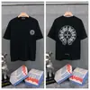 Transfronterizo. Diseño de Marca de Moda 26Ss Estampado de Letras de Herradura. Camisas Casuales de Manga Corta de Moda para Hombres, Mujeres y Parejas