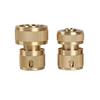 Grifo de lavabo de cobre conectado a la tubería de agua del lavadero tubería de entrada de agua de la lavadora conector rápido de cobre adaptador de entrada de agua accesorios