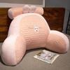 Almofada de Cabeceira de Seda Gelada Bolsa Macia Travesseiro Grande Encosto Cama Jogar Celular Dormitório Leitura Travesseiro Destacável Sofá Proteção da Cintura