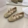 Sapatos Mary Jane baixos, modernos e estilosos, ultra macios, estilo outono, sapatos femininos com fivela dupla, retrô francês, inspirados em ermos.