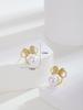 Aretes Casuales Nicho Elegantes de Alta Gama Aguja de Plata S925 Zircón para Mujer Exquisitos Aretes de Perlas Clips para Orejas Sin Perforar
