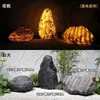 Árbol de Piedra Translúcida, Árbol Luminoso, Panel Translúcido, Piedra Volcánica, Bambú, Hoguera, Hotel, Cafetería, Decoración, Ingeniería de Paisajes