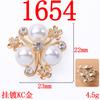 Accesorios para el cabello de aleación con forma de corazón y perla, para hacer tú mismo, tocados, accesorios de aleación, fabricantes al por mayor, suministro directo 1654