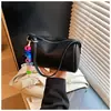 Diseño de Nicho Versión Coreana Transfronteriza Patrón de Lichi Bolsa Cilíndrica para Bolígrafos Versión Coreana Bolso Pequeño Cruzado Simple Bolso Portabolígrafos