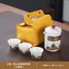 Set Navideño Personalizado, Juego de Té Tetera Retro Rima Antigua Qingshan, Juego de Preparación de Té de Lujo Ligero con Bandeja de Té, Regalo para Empresas al por Mayor