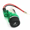 Ensamblaje de encendedor de cigarrillos para coche con luces de colores encendedor de cigarrillos para coche enchufe de encendedor de cigarrillos marino base de encendedor de cigarrillos para motocicleta