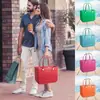 Bolsa de Praia Grande Perfurada, Bolsa de Ombro de EVA, Bolsa de Armazenamento para Viagem de Natação, Cesta de Mão, Bolsa para Pet, de Mão