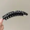 Pinza para el pelo de plátano con lunares estilo coreano para mujer, versátil y simple, nuevo modelo 2026, moderno y elegante, pinza para el pelo de alto valor estético