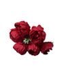 Buquê Pequeno de Peônia de 6 Cabeças Simulado Flor de Seda Flor Artificial de Plástico Decoração de Sala de Estar de Alto Nível Arte Floral para Casamento Produto Finalizado