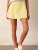 Saia Midi Lisa Colorida Estilo Doce Picante Amazon Verão Feminina Cintura Alta Linha A Elástica Emagrecedora Casual Esportiva Curta