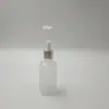 Frascos conta-gotas transparentes de múltiplas especificações para óleos essenciais, frascos portáteis para dispensar líquidos cosméticos, frascos de amostra de essência foscos