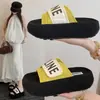 Nuevas Sandalias de Deslizamiento de Moda con Plataforma Gruesa para 2025, con Velcro, Pantuflas de Verano Estilo Francés para Mujer, que Aumentan la Altura y son Modernas