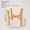 Soporte Sencillo de Bambú para Florero Balcón Sala de Estar Estante de Almacenamiento de Piso Pequeño Madera de Bambú Balcón Escritorio Soporte para Maceta Chlorophytum