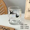 Copo de vidro ins copo de café copo de suco de nicho copo de água doméstico muito fofo copo de leite copo de bebida