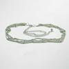 Nueva cadena de cintura de baile de marinero europeo y americano transfronteriza para damas, moda coreana, diamante doble plateado, cadena de cintura para danza del vientre