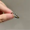 Anel Pequena Estrela da Sorte~Flor Borboleta Tecido à Mão, Design Simples de Nicho, Doce e Fofo, Joia de Mão Branca e Versátil