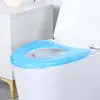 Cojín para asiento de inodoro doméstico impermeable de plástico para casa de alquiler compartida baño público cubierta de asiento de inodoro cojín para tapa de inodoro general para las cuatro estaciones