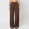 Calça Cruzada deusa Casual Calça de Yoga Feminina Cintura Alta Esportiva Perna Reta Fina Leve Emagrecedora Solta Secagem Rápida Feminina Primavera Verão Longa