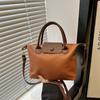 Bolsa Dumpling Feminina 2025 Explosões de Primavera alta qualidade Bolsa de Ombro Moda Costura Cor de Contraste Bolsa Transversal Bolsa Feminina de Alto Nível