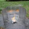 10 Piezas de Paneles Cortavientos para Estufas de Camping al Aire Libre, Protectores Plegables de Aleación de Aluminio con Bolsa de Tela para Estufas de Casete
