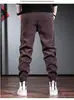Pantalones Jogger Casuales de Calle Americanos para Primavera y Otoño Versátiles Holgados para Hombre Estilo Deportivo Tendencia Personalidad Pantalones Largos