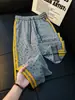Calça de Moletom Estampada com Estrelas por Toda Parte Estilo Retro Americano Masculina Outono Design Retro Americano Calças Esportivas Retas Casuais