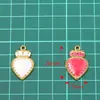 4 Cores 17X26mm Aço Inoxidável Dourado Coroa Pingente de Coração Pingente Colar Pulseira Acessórios Retrô