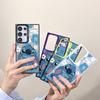 Funda de Teléfono de Dibujos Animados con Puntada de Flor Azul Adecuada para Samsung Galaxy S30, Note 20, Samsung A56, S25 Transfronterizo
