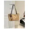 Bolso casual de gran capacidad transfronterizo para mujer, nuevo bolso de hombro vintage esmerilado 2026, bolso tote versátil de nicho para el día a día