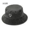Sombreros Lavados de Primavera y Otoño para Hombres y Mujeres, Sombrero de Pescador con Estampado de Huella de Perro 'Amor', Protección Solar para Exteriores, Sombrerito Pequeño que Muestra la Cara