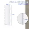 4 Peças de Espátulas de Acrílico Transparente para Glacê de Bolo, Espátula de Alisar Bolo com Creme Fosco, Ferramentas de Confeitaria para Cozinha