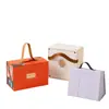 Caixas de Presente Portáteis Personalizadas, Caixas de Presente de Doces para Casamento, Joias e Acessórios, Caixas de Embalagem de Presente de Papel Portáteis Impressas em Cores