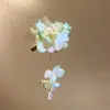 Grampo de Cabelo com Flor de Tecido com um Toque Super Fada, Atmosfera Suave e Elegante, Acessório de Cabelo Requintado e Luxuoso
