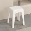 Taburete de Plástico Simple Casero Engrosado Apilable Cuadrado Banco para Mesa de Comedor de Sala de Estar Silla Taburete para Cambiar Zapatos de Adulto Venta al por Mayor