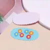 Parche de Impresión Acrílica de Flor Color Dopamina Clip Lateral DIY Imán para Refrigerador Funda de Teléfono Móvil Flor para Zapatos Accesorios