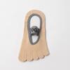 Calcetines de Yoga de Cinco Dedos para Mujer, Calcetines de Algodón Antideslizantes Absorbentes de Sudor de Cinco Dedos, Calcetines para el Piso, Calcetines para Práctica de Baile, Calcetines Tipo Mocasín para Pilates de Mujer