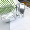 Atacado Retangular Folha de Alumínio Lata Papel Copo Forno Assar Copo Bolo Copo Queijo Batata Doce Caixa Assada Caixa Durian Assado Fábrica