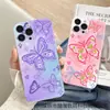Adecuado para Samsung Samsungs25Ultra Carcasa Blanda Todo Incluido Anticaída S24 Mariposa Apple Iphone16 Funda para Teléfono Móvil