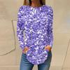 2023 Europeo y Americano Amazon otoño e invierno Nuevo suéter de camisa de manga larga estampada ropa de mujer AliExpress casual cuello redondo manga larga