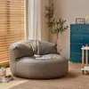 Sofá Perezoso, Silla de Ocio Reclinable y para Dormir, Sofá de Media Luna, Sofá Pequeño para Dormitorio, Asiento Tatami, Puf para Apartamento Pequeño