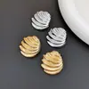 Moda Europeia e Americana Estilo Metal de Alta Qualidade Brincos Personalizados Design Retro Geométrico de Concha Brincos Elegantes Versáteis para Mulheres