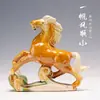 Adornos de Caballo de Cerámica Tang Sancai Joyería Estante Bogu Adornos para Sala de Estar Oficina Regalo Selección de Regalo de Cumpleaños
