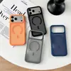 Agujero Grande Textura de Piel Mate Magnético Aplicable a Apple 17 Pro Max Sensación de Alta Gama 16 Estilo Coreano 15 Pareja 14 Funda para Teléfono 13