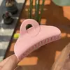 Estilo Coreano Nuevo Bolsa de Plástico para Agarrar Pinza para el Cabello de Color Sólido Clip de Tiburón para la Parte Posterior de la Cabeza Accesorio para el Cabello
