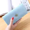 Nueva cartera de mujer, bolso de mano de gran capacidad, bolso para teléfono móvil, monedero para estudiante, bolso largo de cuero con abrazadera, bolso para tarjetas