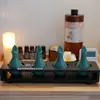 Olla de Aceite Esencial para Spa Tailandés Salón de Belleza Cerámica Hoja Botella de Aceite Esencial Aromaterapia Mezcla Dispensación Bandeja de Spa Set
