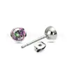 Jiangtitanium F136 Liga de Titânio Joias Cabeça Tigela Copo Zircônia Fivela Borboleta G23 Liga de Titânio Corpo Piercing Joias Brincos