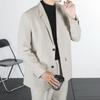 Jaqueta de Terno Masculina Nova para Primavera e Outono de 2024, Resistente a Amassados, Não Precisa Passar, Versátil, Slim Fit, Jaqueta de Negócios para Outono