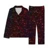 Conjunto de Pijama de Primavera y Otoño para Pareja Nuevo Estilo Transfronterizo Set de Pijama Cardigan Casual Personalizado con Estampado Floral Novedoso 3D