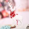Colgantes de Decoración Navideña Transfronterizos Plástico Blanco Papá Noel Ángel Reno Colgantes Colgantes de Decoración para Árbol de Navidad
